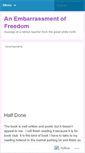 Mobile Screenshot of anembarrassmentoffreedom.wordpress.com