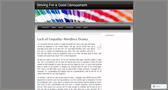 Desktop Screenshot of denouement32.wordpress.com