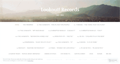 Desktop Screenshot of lookoutrecords.wordpress.com