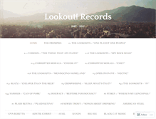 Tablet Screenshot of lookoutrecords.wordpress.com