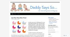 Desktop Screenshot of daddysaysso.wordpress.com