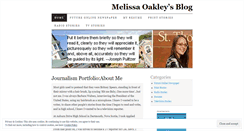 Desktop Screenshot of melissaoakley.wordpress.com