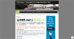 Desktop Screenshot of condance.wordpress.com
