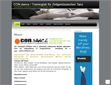 Tablet Screenshot of condance.wordpress.com