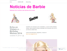 Tablet Screenshot of noticiasdebarbie.wordpress.com