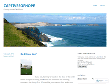 Tablet Screenshot of captivesofhope.wordpress.com