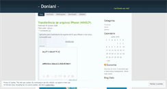 Desktop Screenshot of doniani.wordpress.com