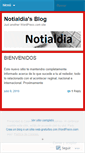 Mobile Screenshot of notialdia.wordpress.com