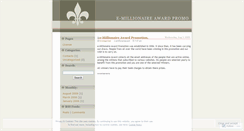 Desktop Screenshot of emillionaireaward.wordpress.com