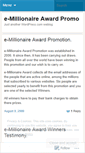 Mobile Screenshot of emillionaireaward.wordpress.com