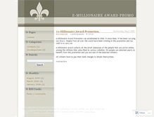 Tablet Screenshot of emillionaireaward.wordpress.com