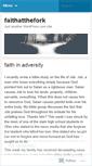 Mobile Screenshot of faithatthefork.wordpress.com