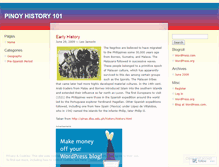 Tablet Screenshot of pinoyhistory.wordpress.com