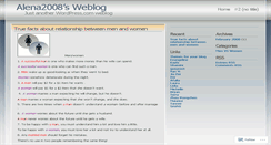Desktop Screenshot of alena2008.wordpress.com