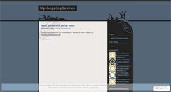 Desktop Screenshot of myshoppingdesires.wordpress.com
