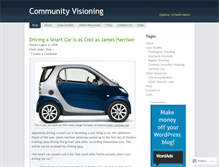 Tablet Screenshot of communityvisioning.wordpress.com