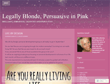 Tablet Screenshot of legallyblondepersuasiveinpink.wordpress.com