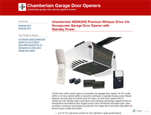 Tablet Screenshot of chamberlaingaragedooropeners.wordpress.com