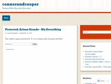 Tablet Screenshot of connorandcooper.wordpress.com