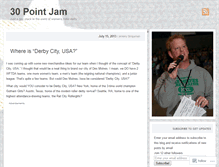 Tablet Screenshot of 30pointjam.wordpress.com