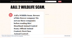 Desktop Screenshot of officialanimalcontrolscam.wordpress.com