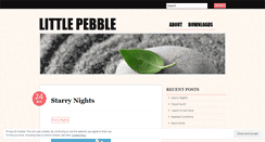 Desktop Screenshot of littlepebble.wordpress.com