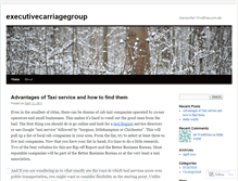 Tablet Screenshot of executivecarriagegroup.wordpress.com