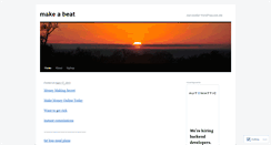 Desktop Screenshot of beatmakeabeat.wordpress.com