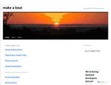 Tablet Screenshot of beatmakeabeat.wordpress.com