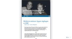 Desktop Screenshot of anhonestmistake.wordpress.com