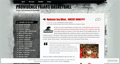 Desktop Screenshot of friarsbasketball.wordpress.com