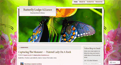 Desktop Screenshot of butterflylodge.wordpress.com