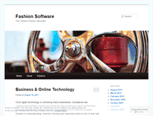 Tablet Screenshot of fashionsoftware.wordpress.com