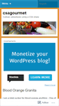 Mobile Screenshot of csagourmet.wordpress.com