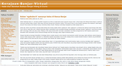 Desktop Screenshot of kerajaanbanjar.wordpress.com