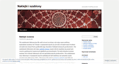 Desktop Screenshot of naklejkiszablony.wordpress.com