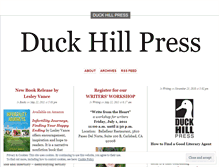 Tablet Screenshot of duckhillpress.wordpress.com