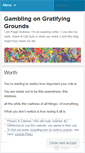 Mobile Screenshot of gratifyinggrounds.wordpress.com