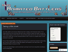 Tablet Screenshot of animatedbattlers.wordpress.com