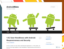 Tablet Screenshot of androidmake.wordpress.com
