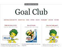 Tablet Screenshot of goalclub.wordpress.com