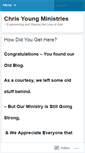 Mobile Screenshot of chrisyoungministries.wordpress.com
