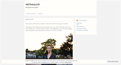 Desktop Screenshot of kristinasalgvik.wordpress.com