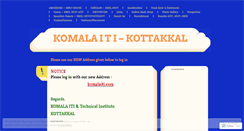 Desktop Screenshot of komalaitc.wordpress.com