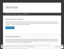 Tablet Screenshot of iwaza.wordpress.com