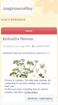 Mobile Screenshot of magicznerosliny.wordpress.com