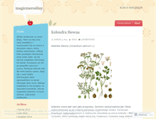 Tablet Screenshot of magicznerosliny.wordpress.com