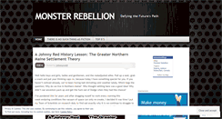 Desktop Screenshot of monsterrebellion.wordpress.com