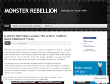 Tablet Screenshot of monsterrebellion.wordpress.com