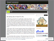 Tablet Screenshot of globalcommerce.wordpress.com